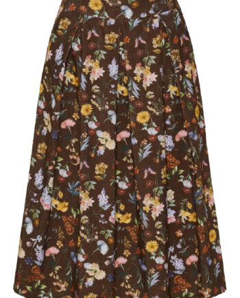 Marta Du Chateau Nederdel Ciela Brown Print