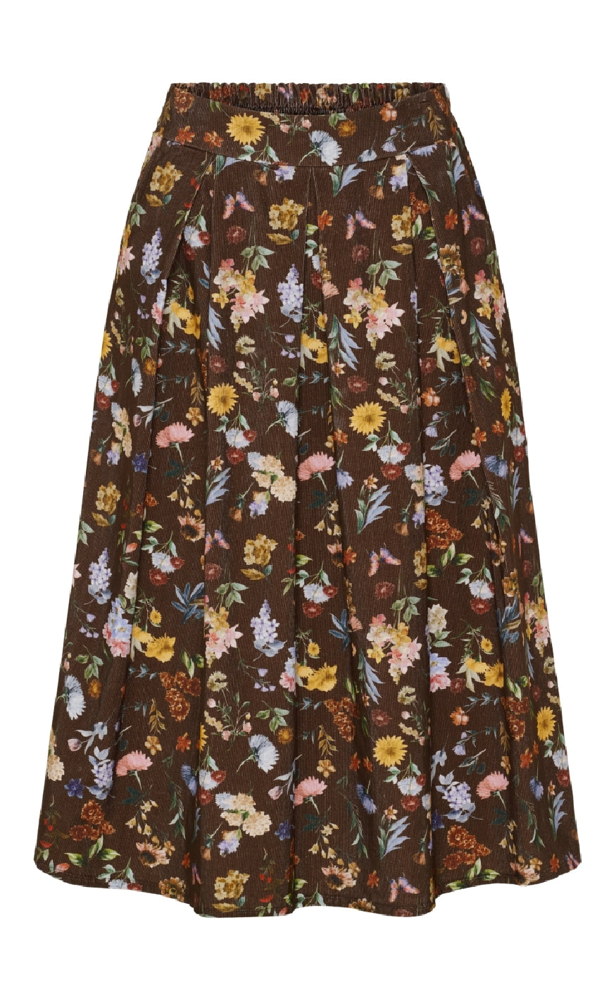 Marta Du Chateau Nederdel Ciela Brown Print
