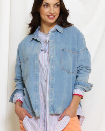Marta Du Chateau Skjorte Ivana Blue Denim
