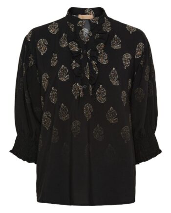 Marta Du Chateau Skjorte Unnur Black Faded