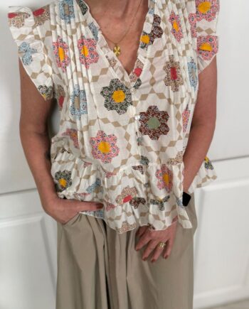 Marta Du Chateau Top Darla Print