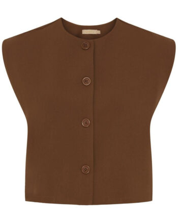 Marta Du Chateau Vest Smilla Dark Brown