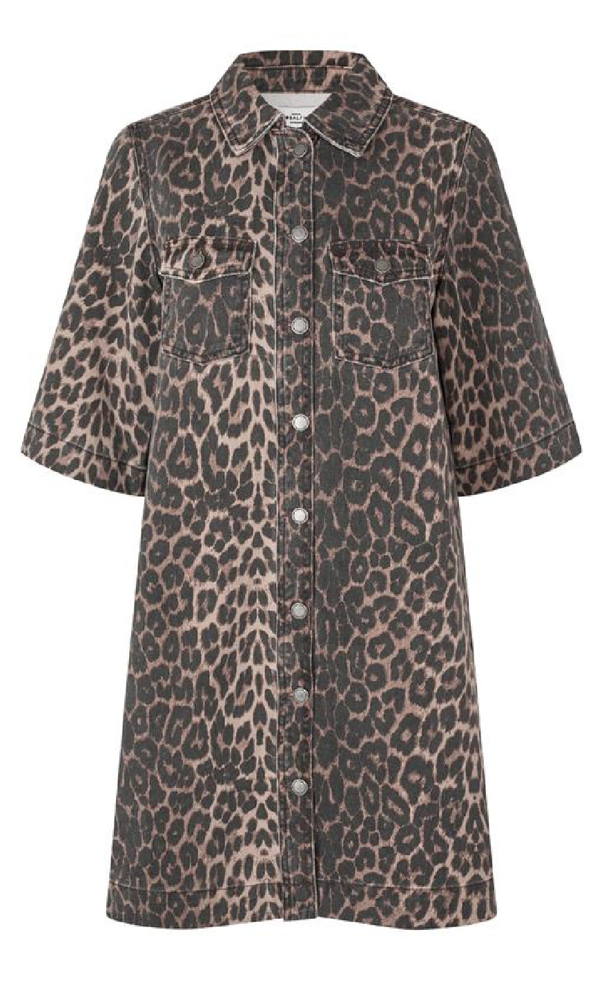 Mbym Kjole Mira-  Leopard Mist