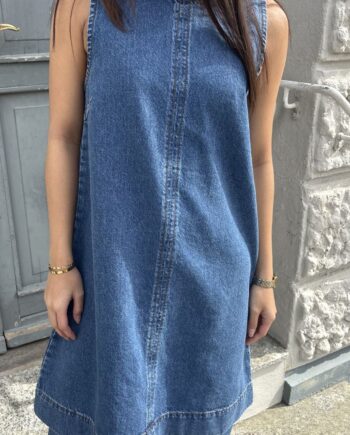 Mbym Kjole Rhiann-  Vintage Blue Wash