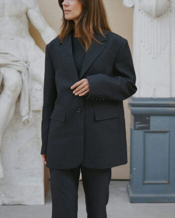 Neo Noir Blazer Marielle Button Back- Antracit