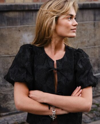 Neo Noir Blouse Aska Jacquard Black