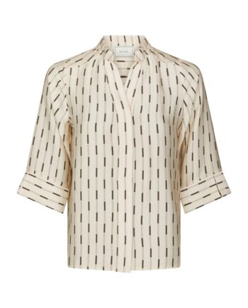 Neo Noir Bluse Camile Print Creme