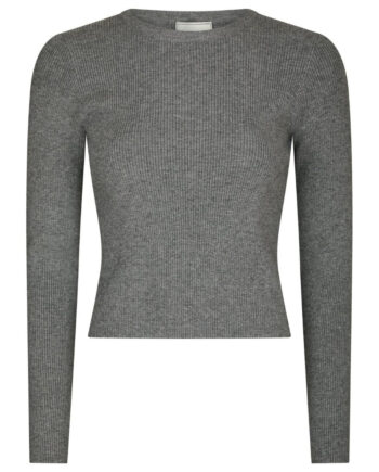 Neo Noir Bluse Kirrera Dark Grey Melange