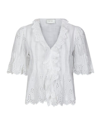 Neo Noir Bluse Talise Emb White