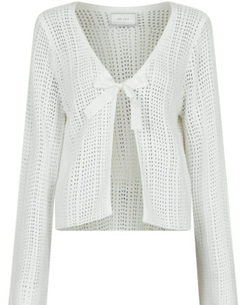 Neo Noir Cardigan Bates White