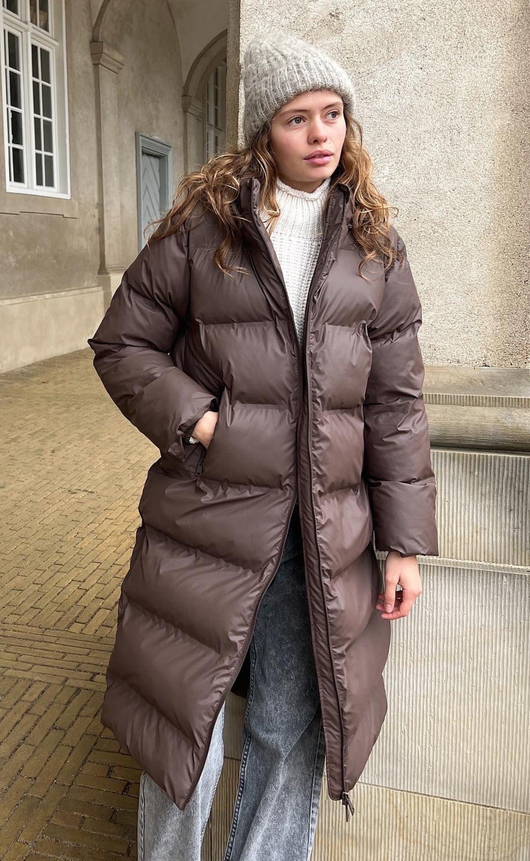 Neo Noir Jakke Viviana Puffer Mocca