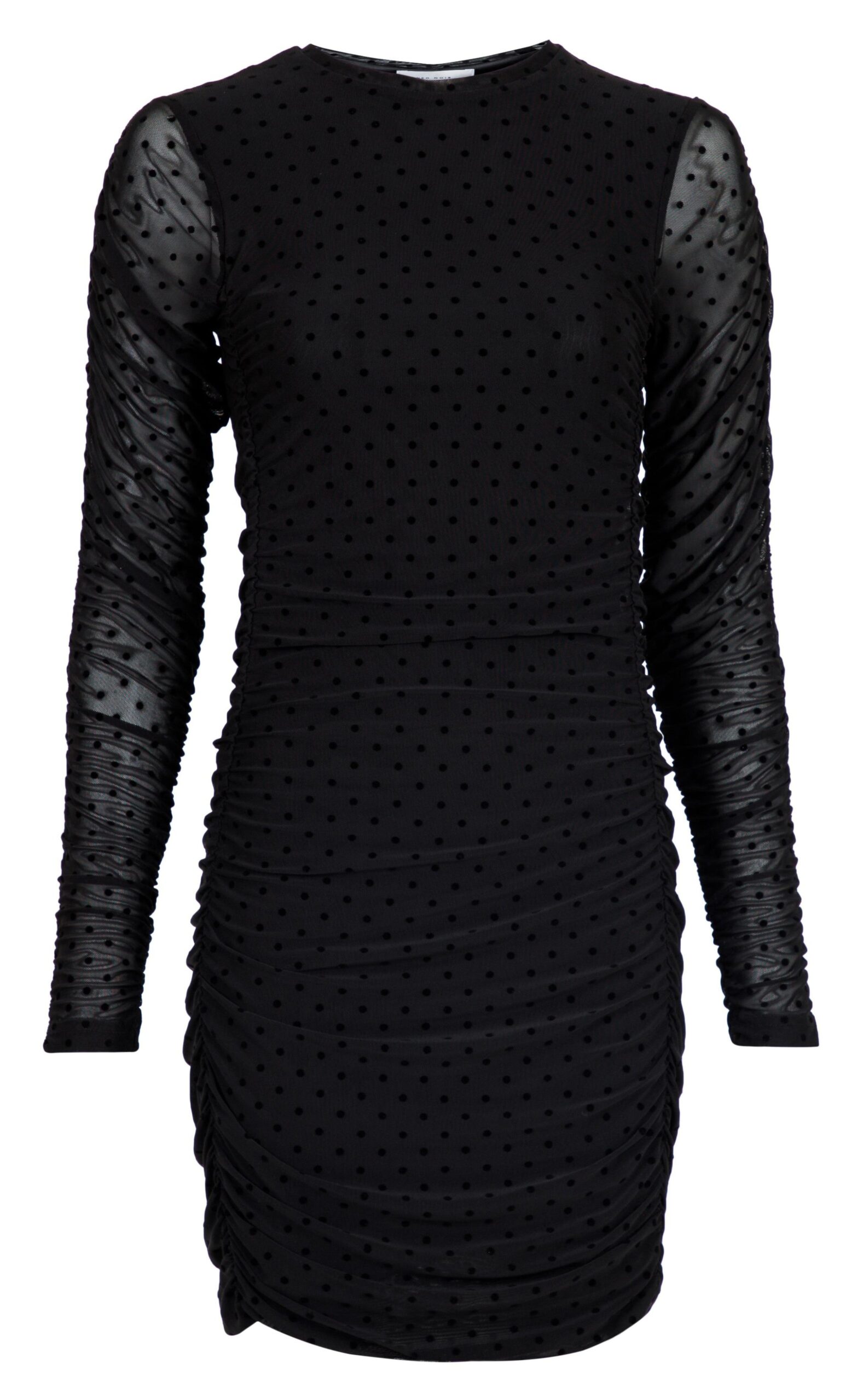 Neo Noir Kjole Helia Mesh Dot Black