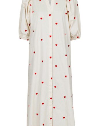 Neo Noir Kjole Verossa Hearts Creme