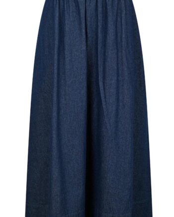 Neo Noir Nederdel Yara Denim Long Dark Blue