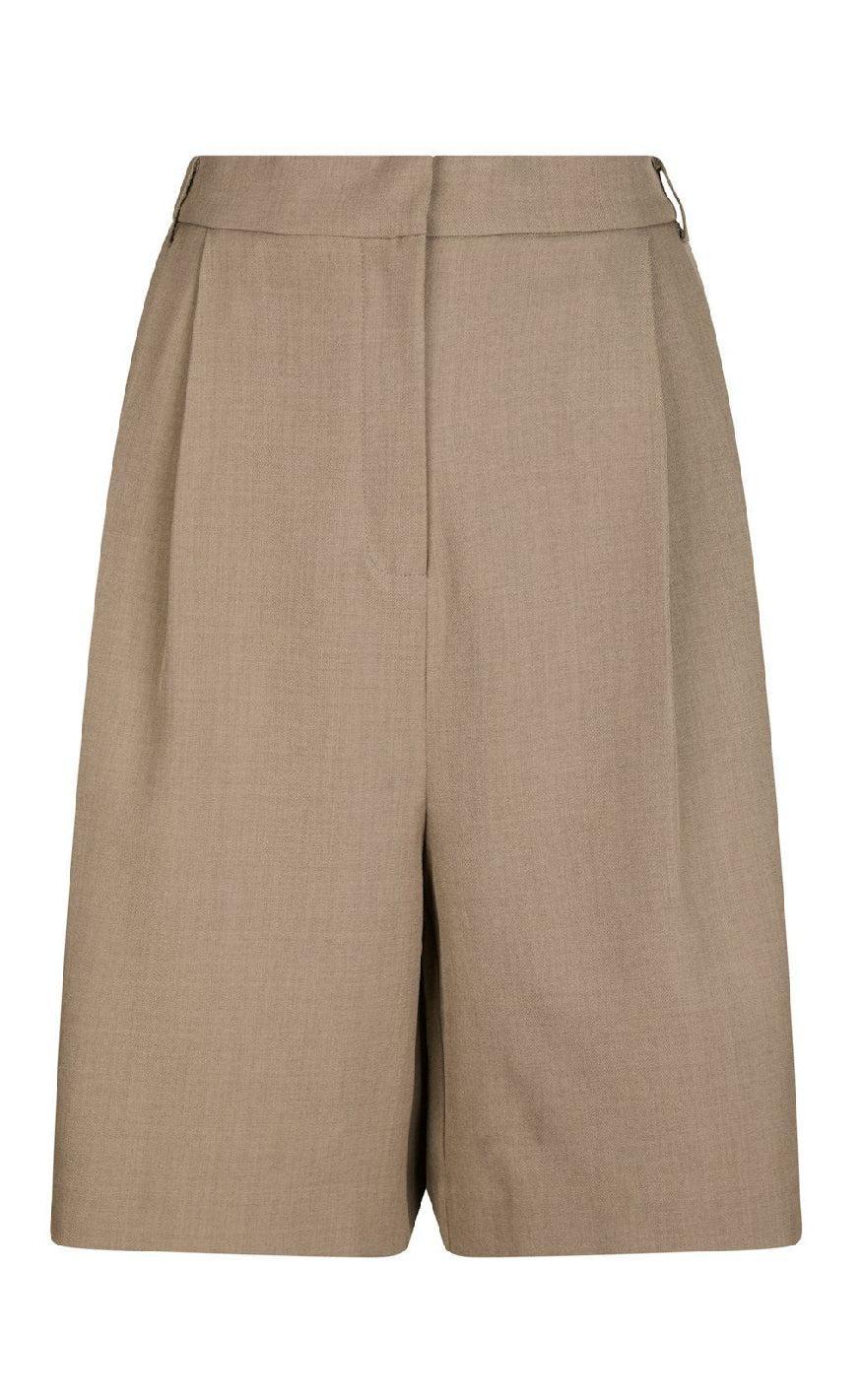 Neo Noir Shorts Nika Structure Dark Taupe