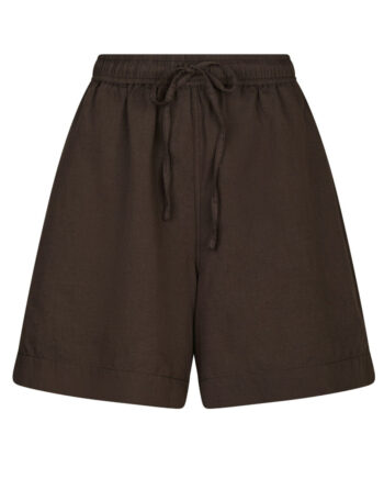 Neo Noir Shorts Shala Linen Dark Brown