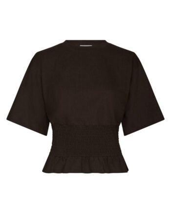 Neo Noir  -shirt Dray Boxy Smock Dark Brown