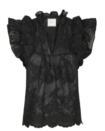 Neo Noir Top Jayla Big Embroidery Black