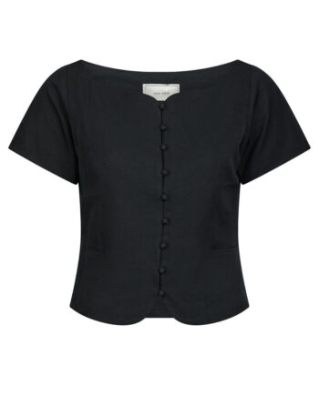 Neo Noir Top Tango Structure Dark Navy