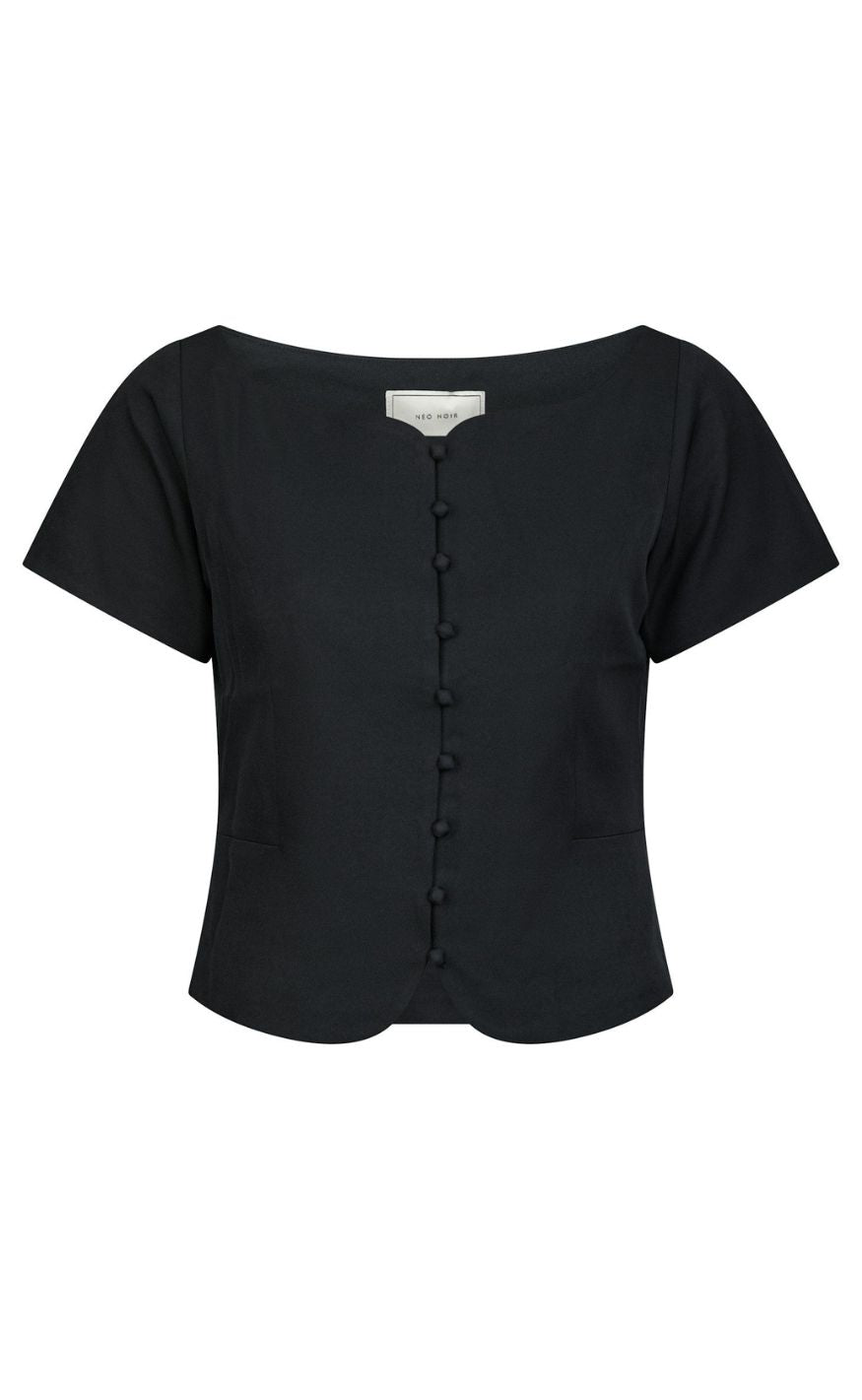 Neo Noir Top Tango Structure Dark Navy