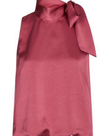 Neo Noir Top Veda Heavy Sateen Cherry Pink