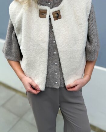 Neo Noir Vest Anjanna Teddy Ivory