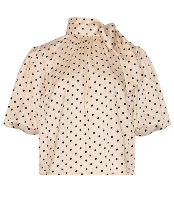 Noella Bluse Kesha Carmine White Print