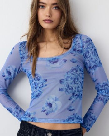Noella Bluse Kilea Tobi Blue Print