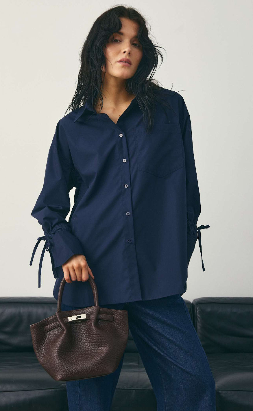 Noella Bluse Luwana Navy Blue