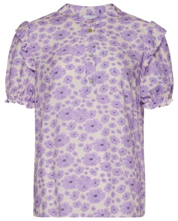 Noella Bluse Martha Lavender Mini Flower