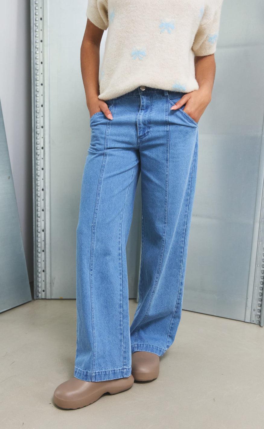 Noella Bukser Stormy Light Blue Wash