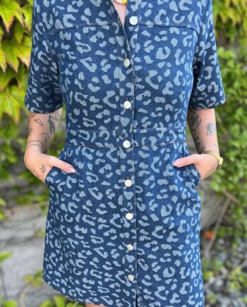 Noella Kjole Benita Mid Blue Wash