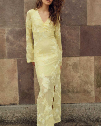 Noella Kjole Kameyella Butter Yellow
