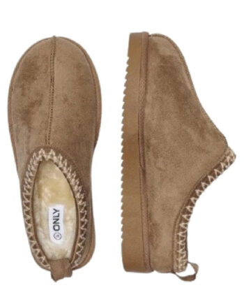 Only Hjemmesko Stella Teddy Cognac