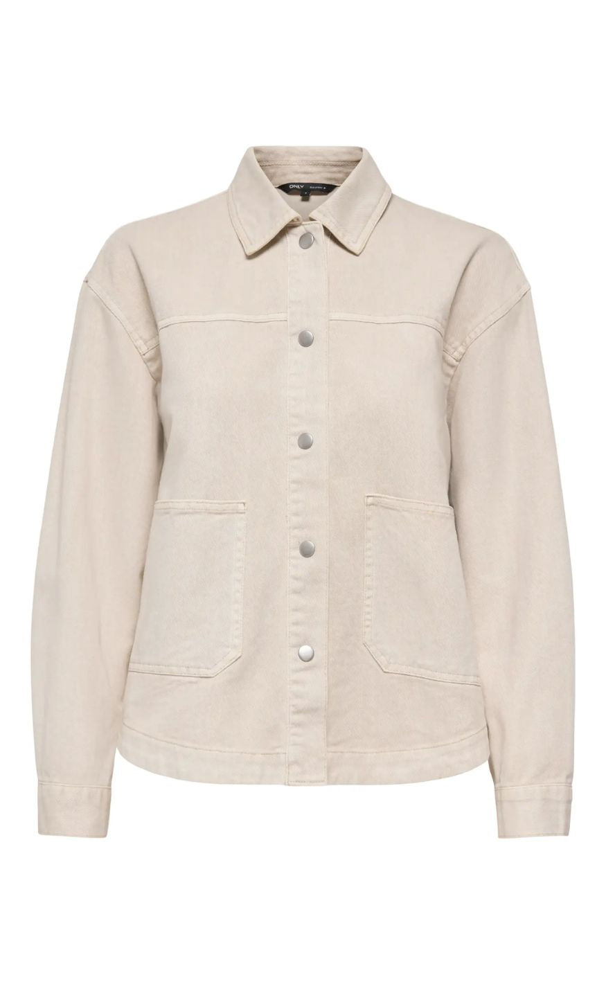 Only Jakke Lara Twill Silver Mink
