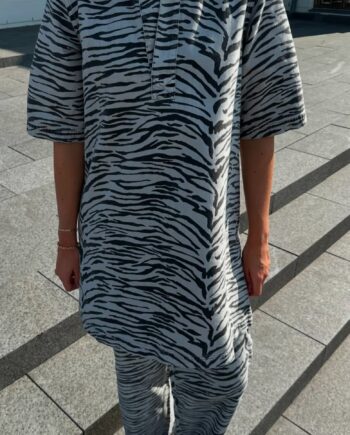 Only Kjole Gry Zebra