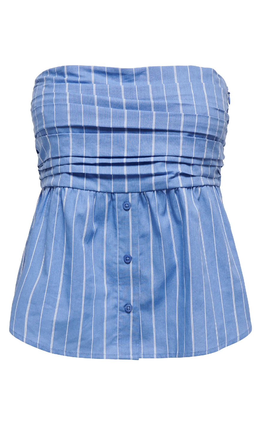 Only Top Esie Blue Bonnet Esie Stripe