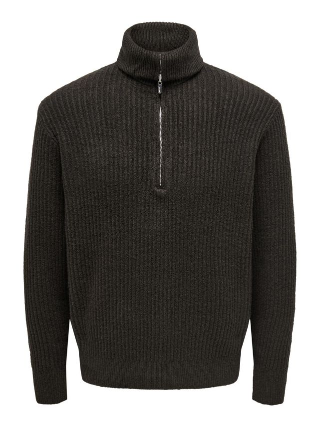 Onsframe Rlx Ls Zip High Neck