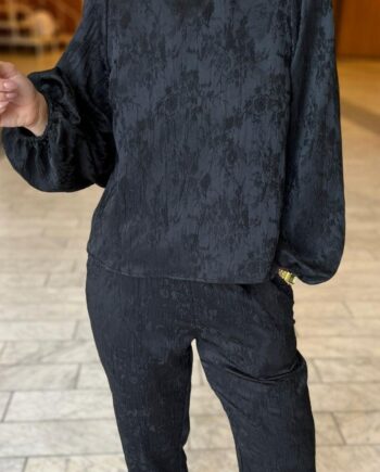 Pieces Bluse Nethe  -neck Tie Black