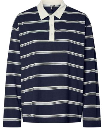 Pieces Bluse Sadie Maritime Blue Cloud Dancer