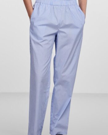 Pieces Bukser Holy Cornflower Blue White