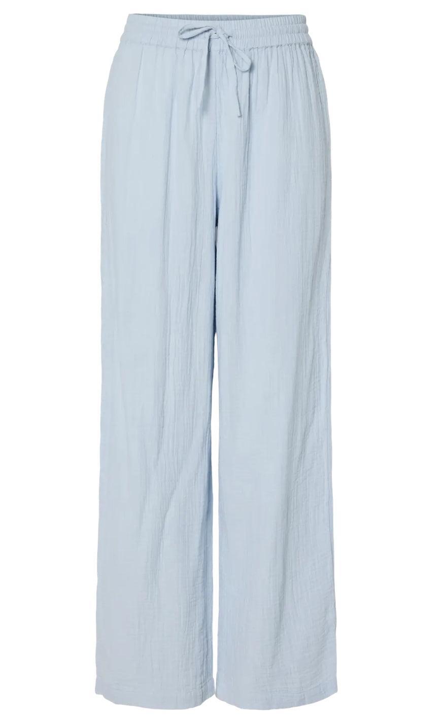 Pieces Bukser Sastina Cashmere Blue