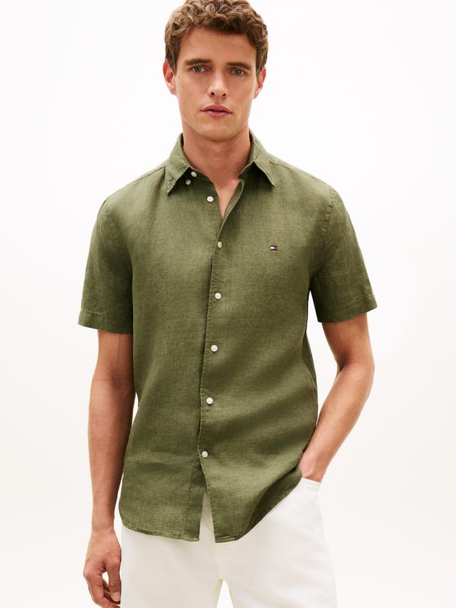 Pigment Dyed Linen Rf Shirt