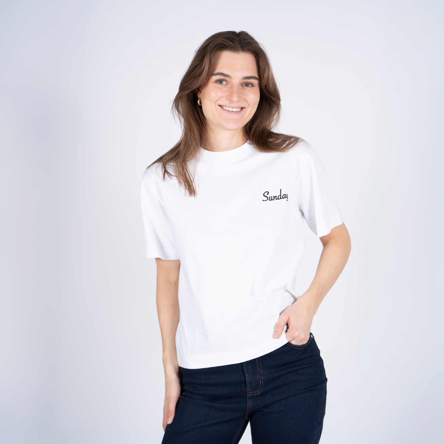 Sasia Sunday Dame -shirt Bright White