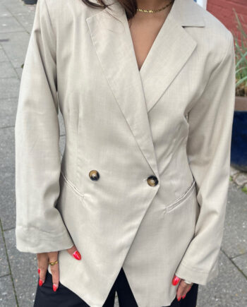 Say Ina Copenhagen Blazer Anne Asymmetrical Sand