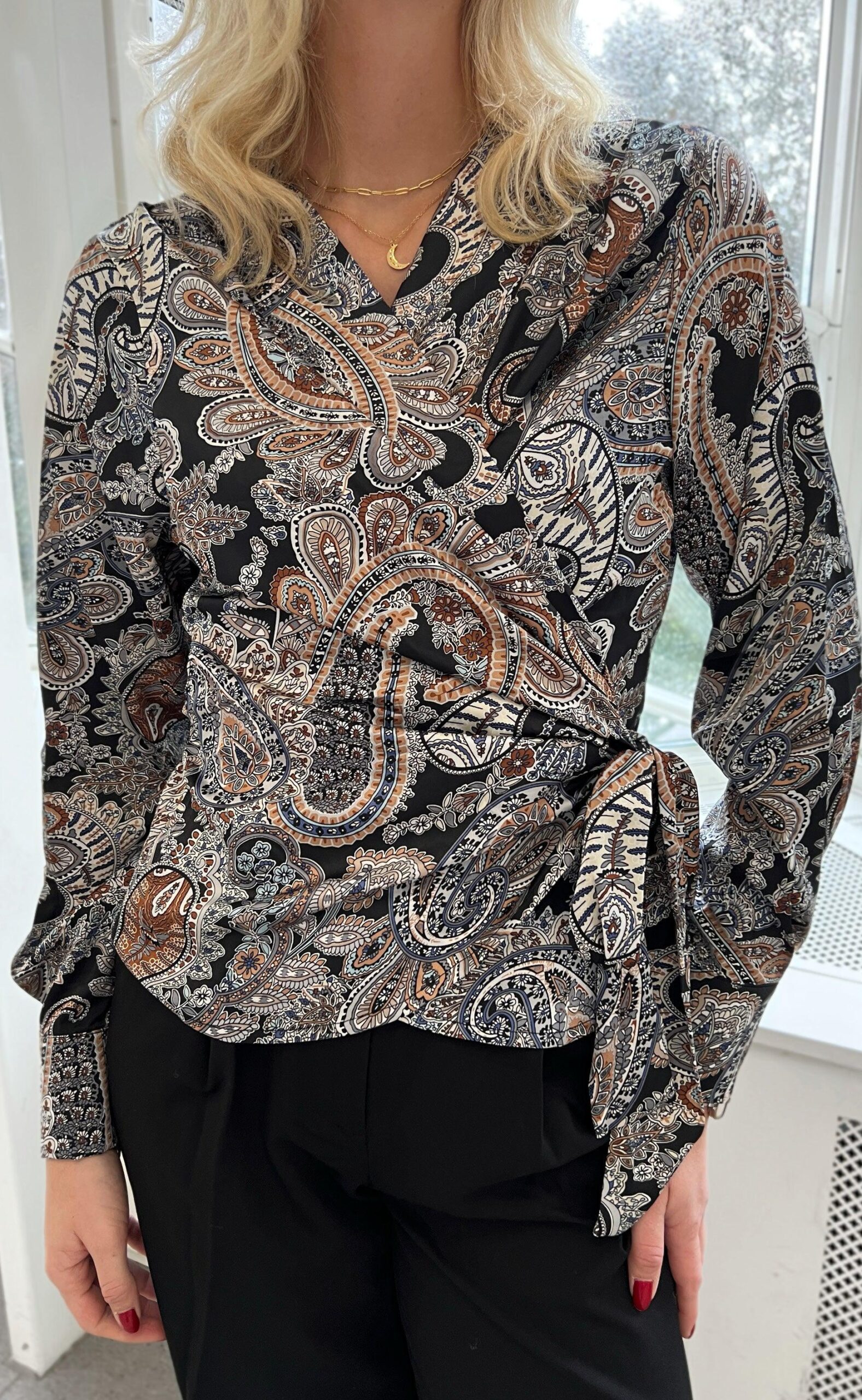 Say Ina Copenhagen Bluse Josse Paisley Night