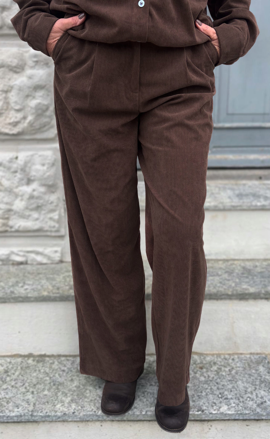 Say Ina Copenhagen Bukser Carina Brown Corduroy