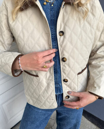 Say Ina Copenhagen Jakke Adele Quilt Beige    Corduroy