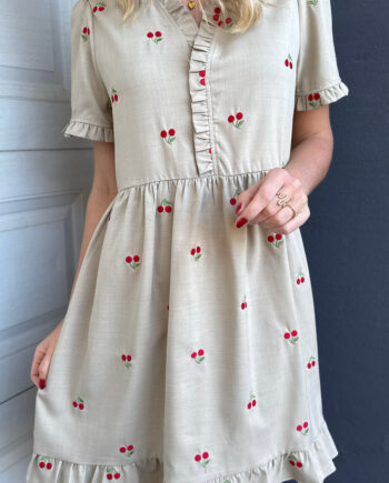 Say Ina Copenhagen Kjole Catja Summer Sand    Cherries