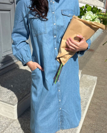 Say Ina Copenhagen Kjole Detia Light Blue Denim